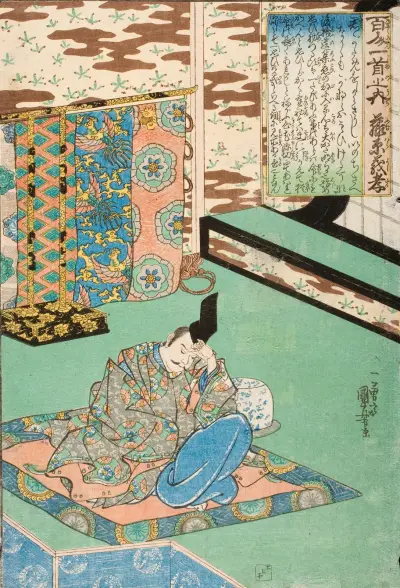 Fujiwara Yoshitaka, Utagawa Kuniyoshi