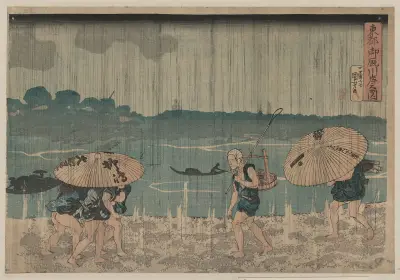 Oumayagashi no zu, Utagawa Kuniyoshi