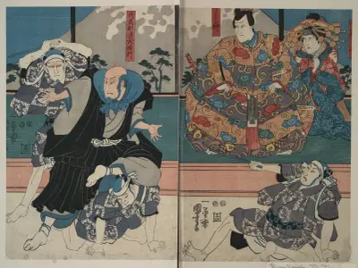 Satō norikiyo nyudō saigyo Yoshinaka., Utagawa Kuniyoshi