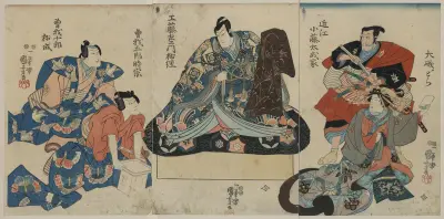 Soga no taimen, Utagawa Kuniyoshi