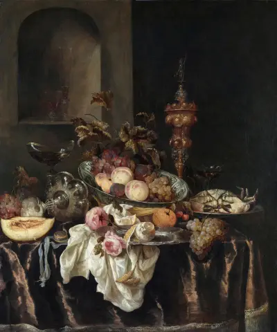Still Life, 1640 av Abraham van Beyeren