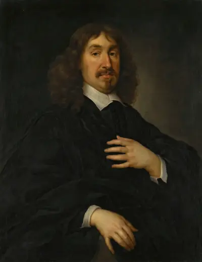 Portrait Of John Hamilton, 1st Lord Bargany (D. 1658) av Cornelis Jonson van Ceulen