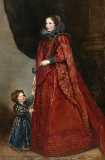 Genueńska dama z dzieckiem, Anthony van Dyck