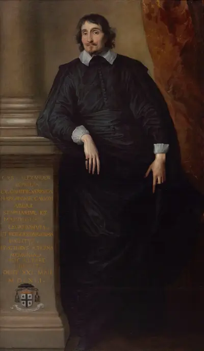 Cesare Alessandro Scaglia di Verrua, opat Staffardy i Mandanici, Anthony van Dyck
