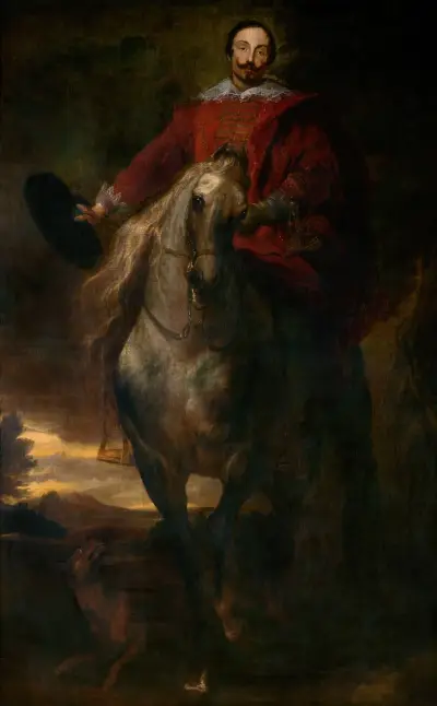 Equestrial Portrait av Anthony van Dyck
