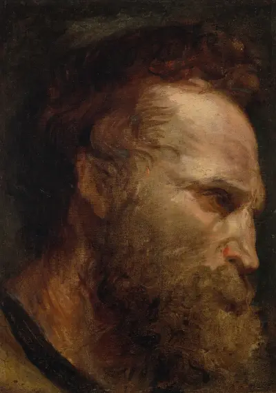 Kopfstudie eines bärtigen Mannes – Nr. 2 von Anthony van Dyck