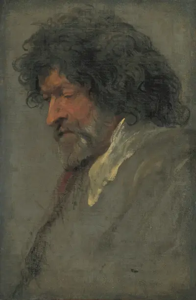 Studie mužské hlavy, Anthony van Dyck