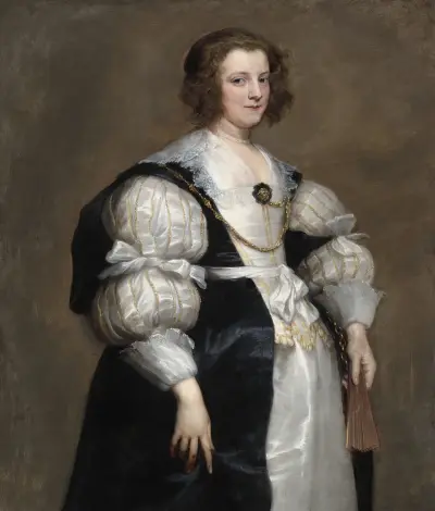 Dama z wachlarzem, Anthony van Dyck