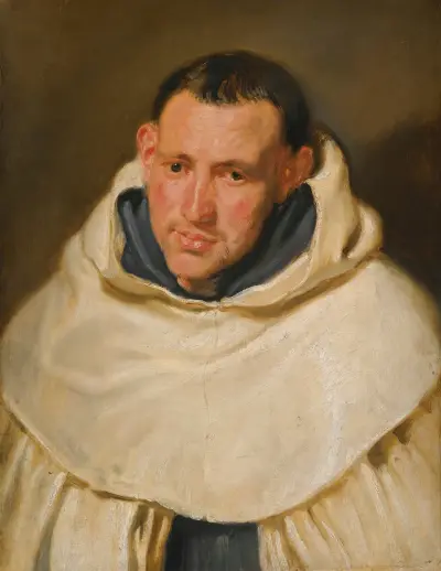 Portret karmelitańskiego mnicha, głowa i ramiona, Anthony van Dyck