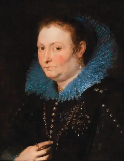 Portrét dámy, poloviční figura, údajně janovská šlechtična, Anthony van Dyck