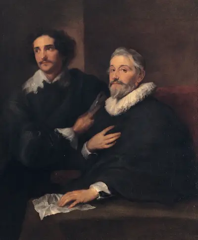 Portret rytowników Pietera de Jode starszego i Pietera de Jode młodszego, Anthony van Dyck
