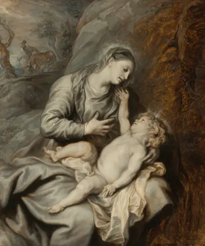 Odpoczynek podczas ucieczki do Egiptu, Anthony van Dyck