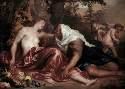 Vertumnus i Pomona, Anthony van Dyck