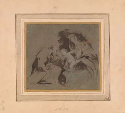 Matka Boża z Dzieciątkiem i świętym lub donatorem, Anthony van Dyck