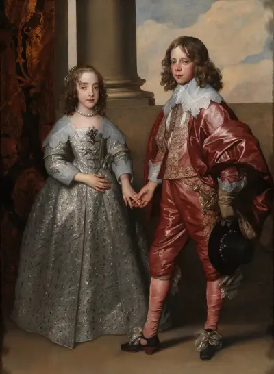 Wilhelm II, książę Orański, i jego narzeczona Maria Stuart, Anthony van Dyck