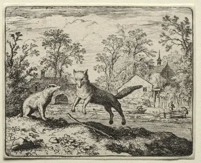 Reynard Doing Penance av Allaert van Everdingen