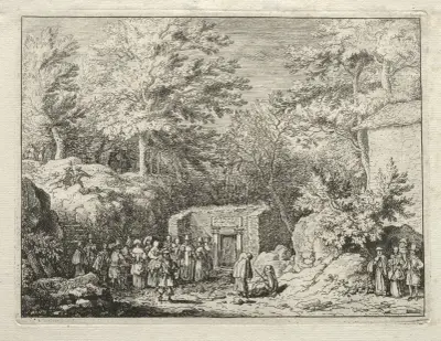 The Fourth Spring, The Spring at Sauvenière av Allaert van Everdingen