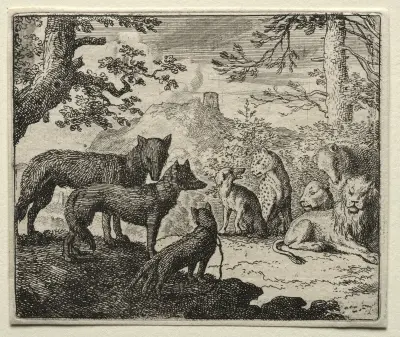 The Relatives of Reynard Leave Court av Allaert van Everdingen