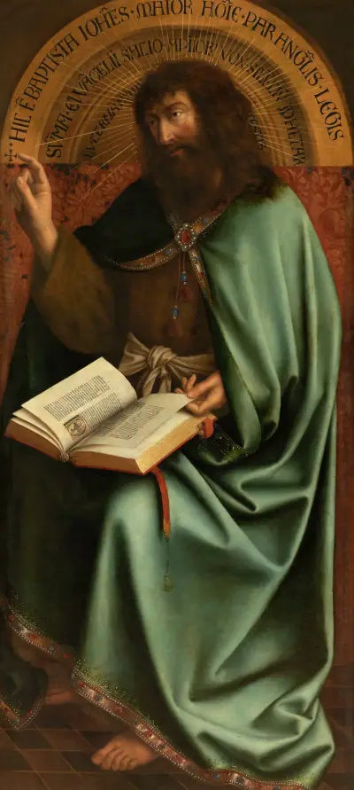 Saint John the Baptist av Jan van Eyck