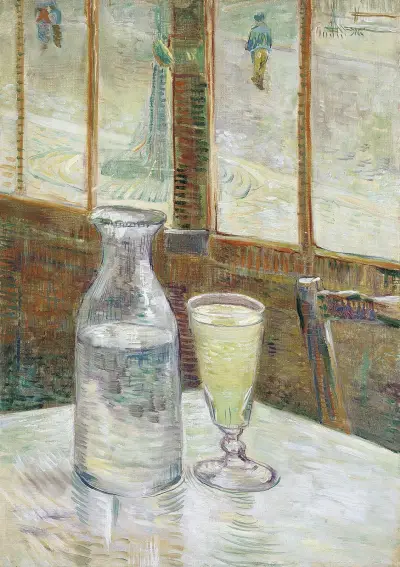Café table with absinth av Vincent van Gogh