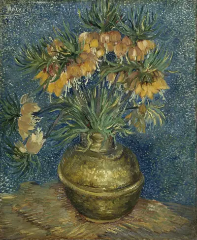 Imperial Fritillaries in a Copper Vase av Vincent van Gogh