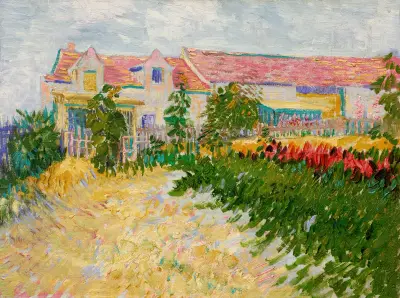 Jardin devant le Mas Debray av Vincent van Gogh