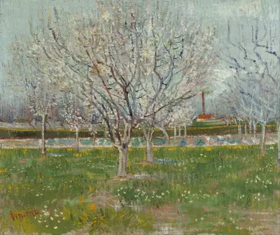 Orchard in Blossom (Plum Trees) av Vincent van Gogh