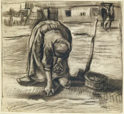 Planteuse de pommes de terre av Vincent van Gogh