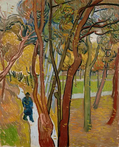 The garden of Saint Paul’s Hospital (`The fall of the leaves’) – nr 2 av Vincent van Gogh