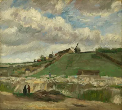 Montmartre, kopec s lomem, 1886 – Nr. 2, Vincent van Gogh