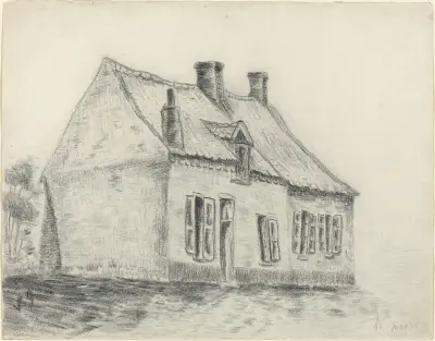 The Magrot House, Cuesmes av Vincent van Gogh