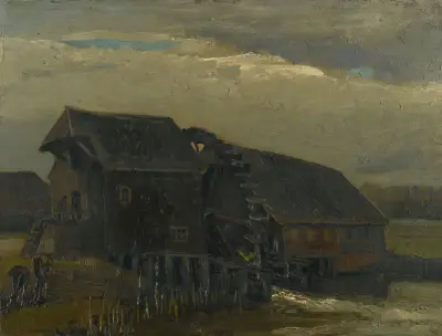 Water Mill At Opwetten av Vincent van Gogh