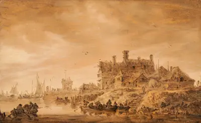 Coast Scene von Jan van Goyen