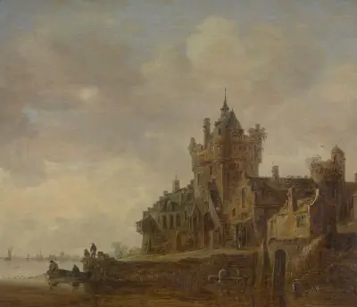 Old Castle Gate in Nijmegen von Jan van Goyen
