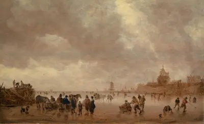 Winter Pleasures on the Merwede von Jan van Goyen