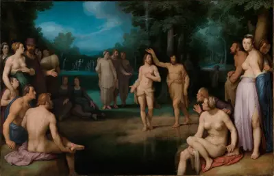 Taufe Christi von Cornelis Cornelisz Van Haarlem