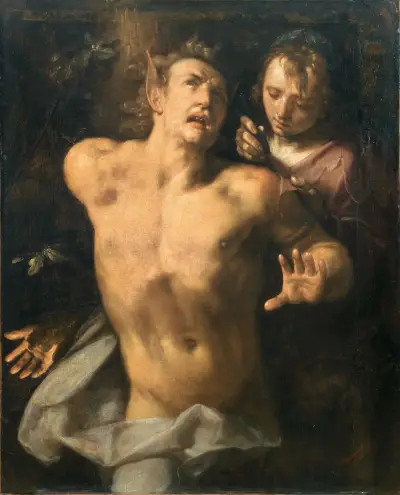 Die Häutung des Marsyas von Cornelis Cornelisz Van Haarlem