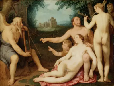 Der Spiegel der Zeit von Cornelis Cornelisz Van Haarlem