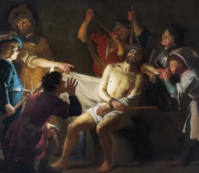 Christ Crowned with Thorns, 1622 von Gerard van Honthorst