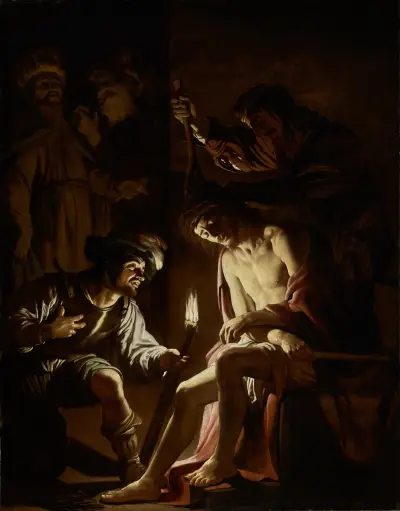 Christ Crowned with Thorns, 1620 von Gerard van Honthorst