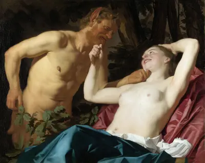 Satyr and Nymph von Gerard van Honthorst