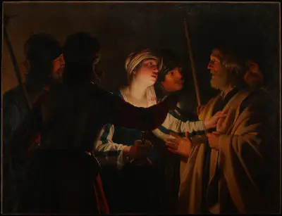 The Denial of St. Peter von Gerard van Honthorst