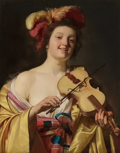 The Violin Player von Gerard van Honthorst