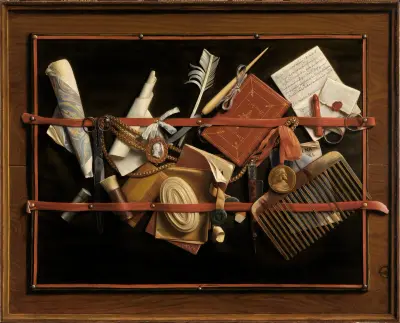 Augenbetrüger-Stillleben, Samuel van Hoogstraten