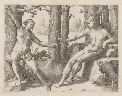Leiden Der Sündenfall av Lucas Van Leyden