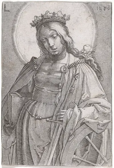 Saint Catherine av Lucas Van Leyden