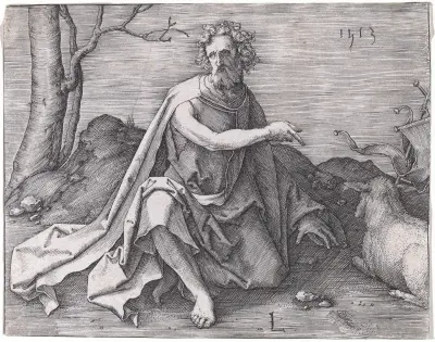 Saint John the Baptist in the Desert av Lucas Van Leyden