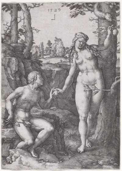 Der Sündenfall, 1529 – Nr. 1 von Lucas Van Leyden