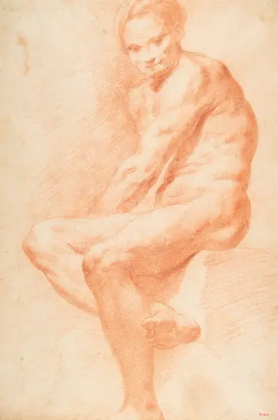 Life Drawing – nr 2 av Charles-André van Loo