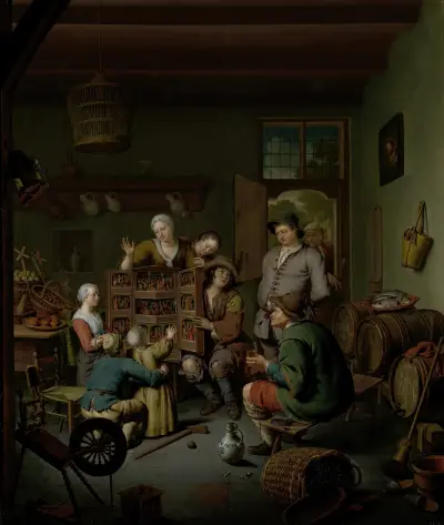 The Raree-show (’t Fraay Curieus) av Willem Van Mieris